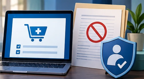 CMS Cancels Unauthorized Marketplace Enrollments and Restricts New Broker Registration - conceptual editorial illustration