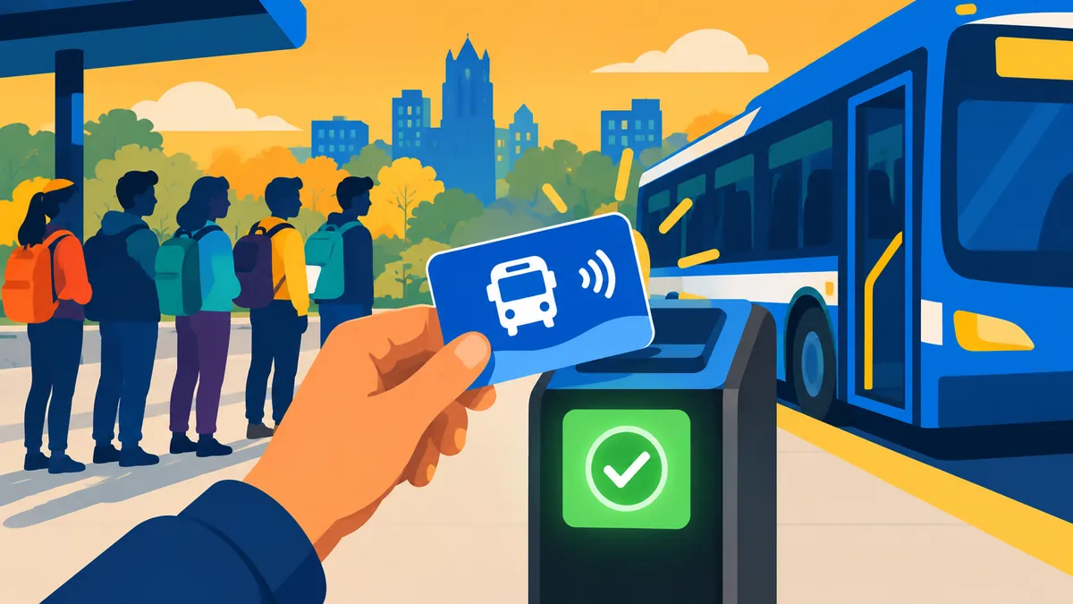 CUNY's New Free-Transit Pilot Starts October 5, but Only 700 Students Got the First Slots - original conceptual illustration