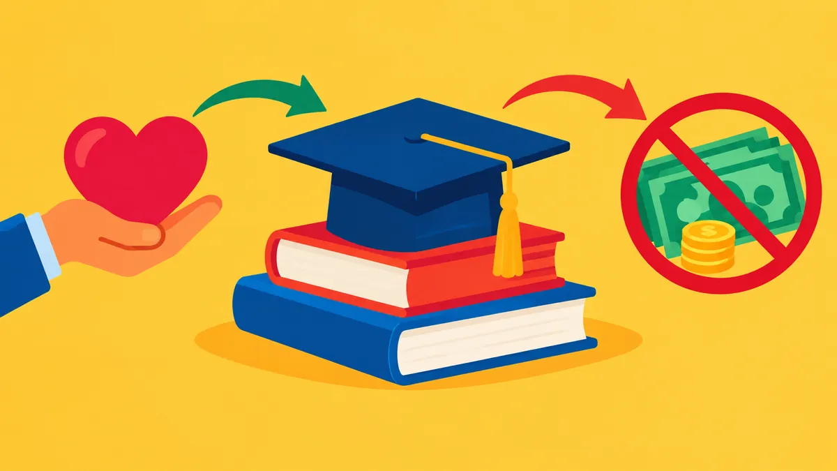 IRS Scholarship-Credit Rules Are Proposed. A Donation Is Not a Tuition Refund - original conceptual illustration