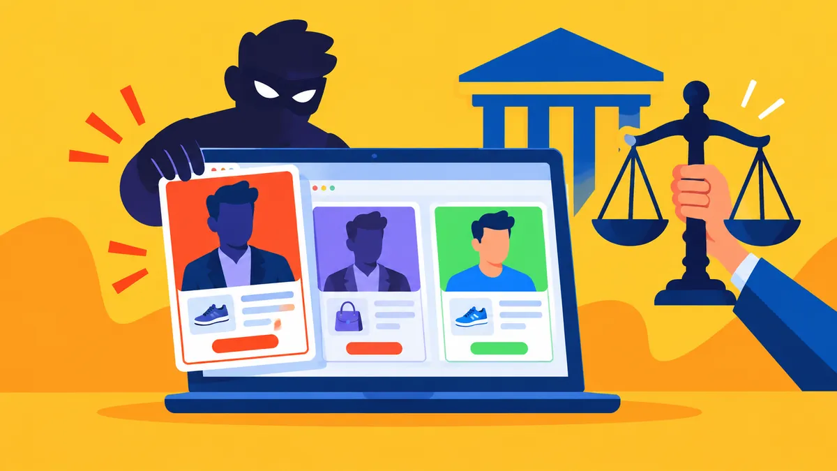 Fake Celebrity Ads Everywhere? The FTC Weighs Making Platforms Responsible - original conceptual illustration
