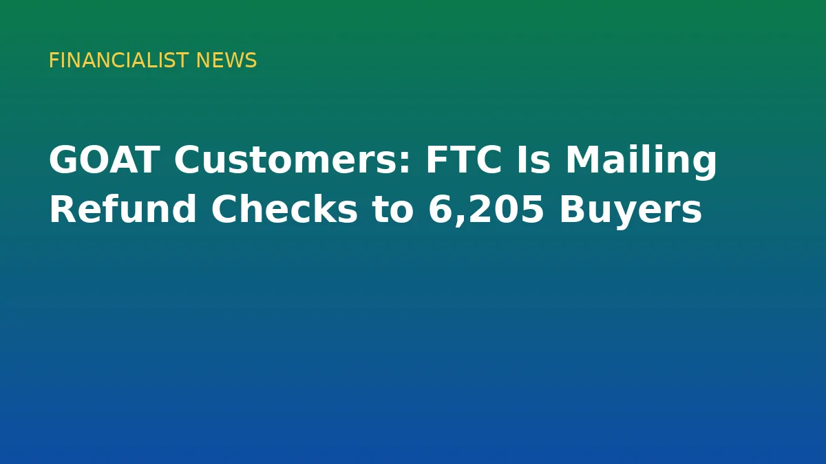 GOAT Customers: FTC Is Mailing Refund Checks to 6,205 Buyers - original conceptual illustration