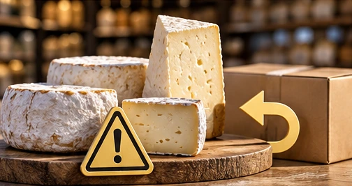 Graziers Raw-Milk Cheese Recall Has a Store-Refund Route - conceptual editorial illustration