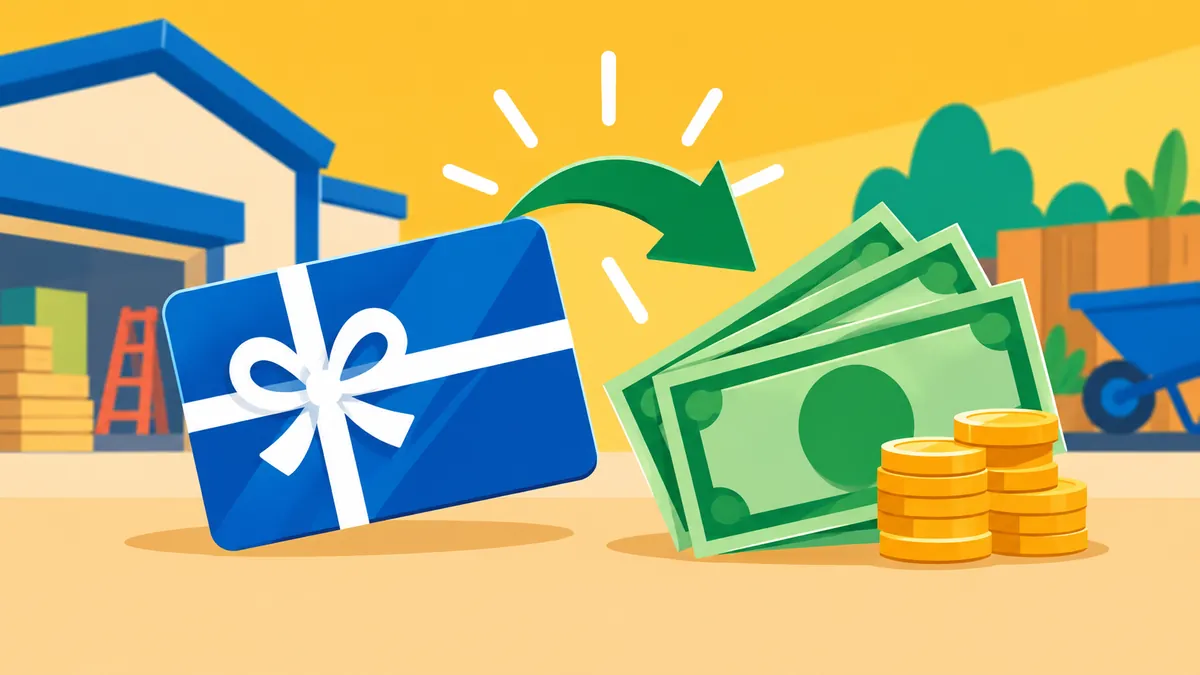 Lowe's California Settlement: Gift Cards Under $15 Can Be Cashed Out - original conceptual illustration