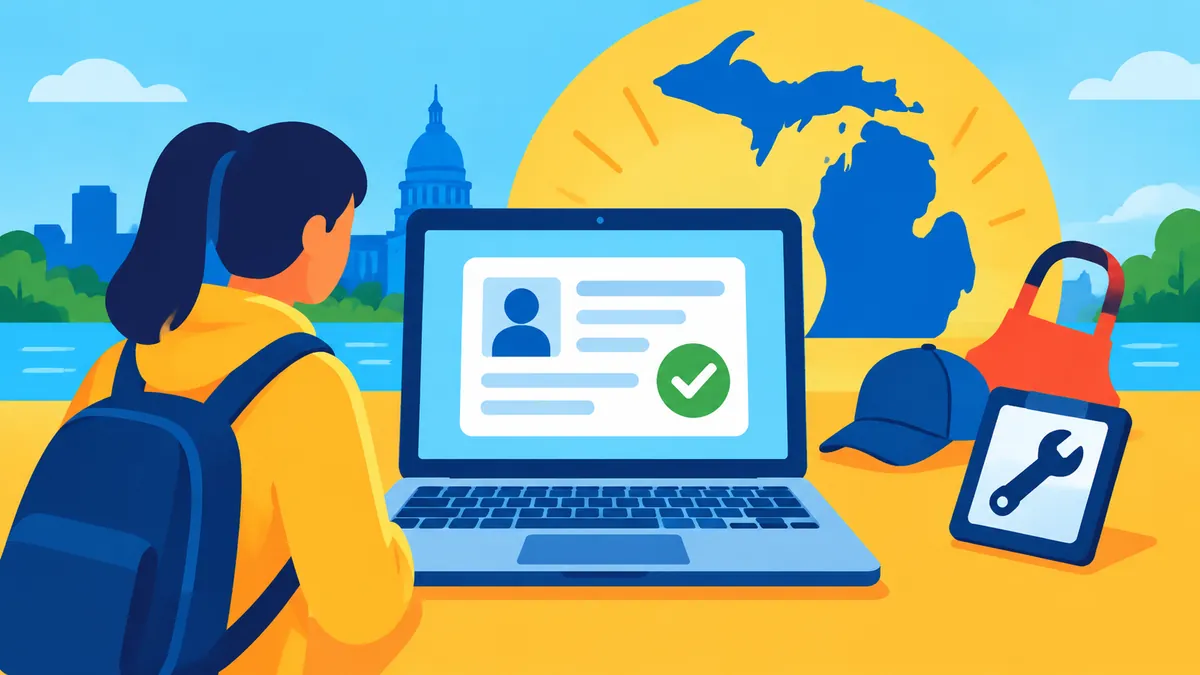 Michigan Teen Jobs Get a New Permit Portal Today - original conceptual illustration