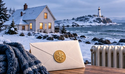 Nova Scotia Opens a C$400 Heating Rebate for the New Winter Season - conceptual editorial illustration