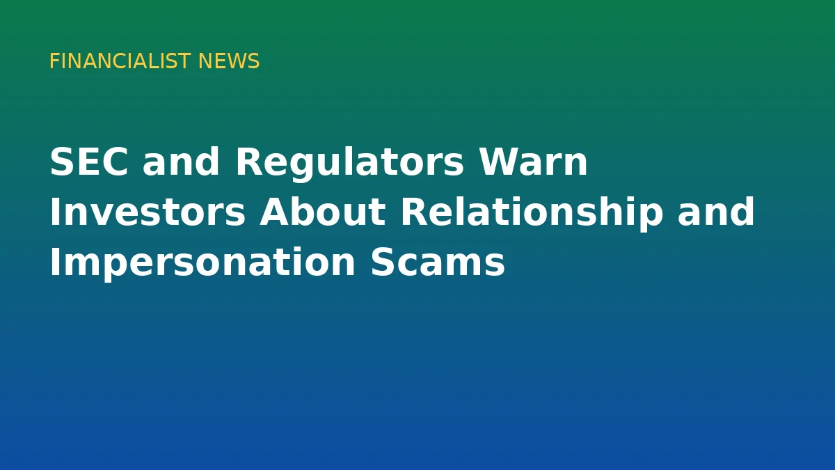 SEC and Regulators Warn Investors About Relationship and Impersonation Scams - original conceptual illustration