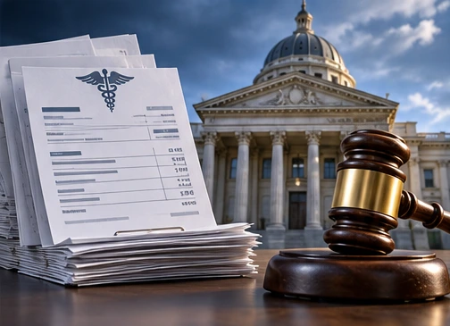 Signal Diagnostics Pays $20.5 Million to the U.S., Not a Patient Refund Fund - conceptual editorial illustration