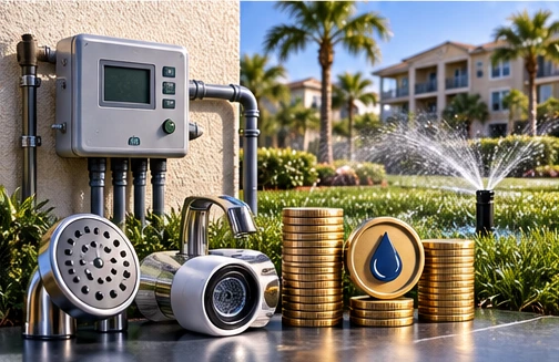 St. Johns Water Rebates Cover Part of Project Costs, With Prior Qualification - conceptual editorial illustration