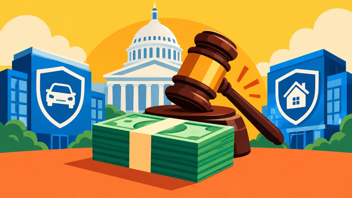 Washington Fines USAA and Allstate. The $230,000 Is Not a New Refund Pool - original conceptual illustration