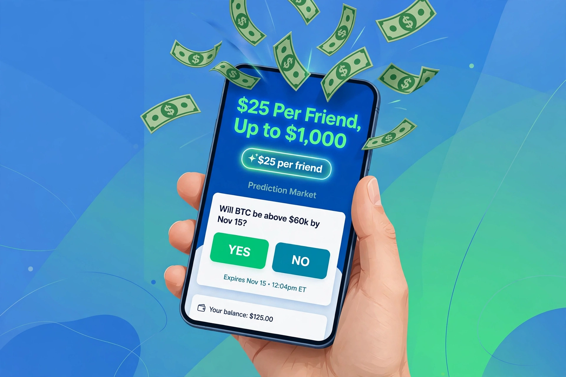 Kalshi referral bonus: $25 per friend